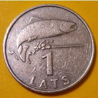 Латвия 1 лат 1992 из оборота