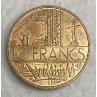 Монета 10 франков 1976 год. Франция.