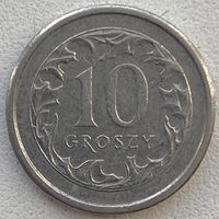 Польша 10 грошей 1999 г.