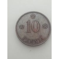 Финляндия 10 пенни 1934  года .