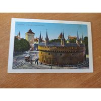 Открытка Краков - Рондел и брама Флорианска (цветная)