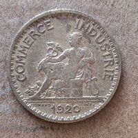 Франция 1 франк, 1920 г., КМ# 876