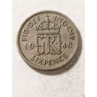 Великобритания 6 пенсов 1948