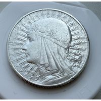 10 злотых 1932 г.  Польша.   Ядвига.  Серебро. ЛЮКС