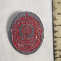 Редкий знак. 45 лет Предварительному расследованию. МВД Беларусь. Цинк