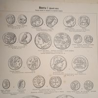 МОНЕТЫ 1. Энциклопедическая гравюра конец 19в. СПБ.