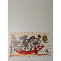 Великобритания 1968 Игрушки (мальчик и девочка на лошадке-качалке).