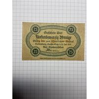 25 пфенигов (нотгельды) г. Германия.-2012