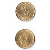 200 лир Италия 1988 года