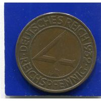 Германия 4 пфеннига 1932 А