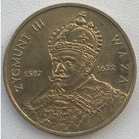 Польша 2 злотых 1998 г. Сигизмунд III Ваза (1587-1632)