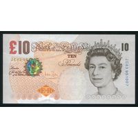 Великобритания 10 фунтов 2004 г. P389c. UNC