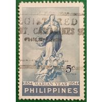 Филиппины 1954. Мариановский год 100 летие провозглашения догмата о Непорочном зачатии Девы Марии в 1854 году