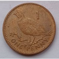 Гибралтар 1 пенни 2000 год, VF