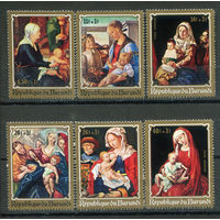 Бурунди - 1970г. - Рождество. Картины - 6 марок - полная серия, MNH, последняя марка с незначительной вмятинкой на клее [Mi 679 A - 684 A]. #3-Bu-Z-1-23