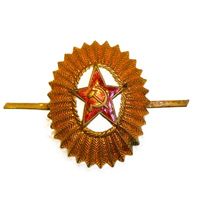 Кокарда офицерская, тяжелый металл. СССР