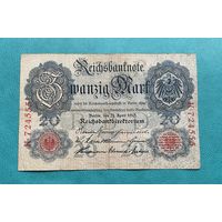 20 марок 1910 год К-724555 / номер шесть знаков