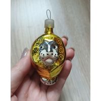 Елочные игрушки, стекло, лев, цирковой лев