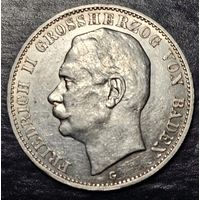 3 марки Баден UNC