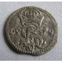 Двуденар 1579 Митава Стэфан Баторий