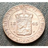 Голландская Ост-Индия 1/2 цента, 1945     ( 1-6-2 )