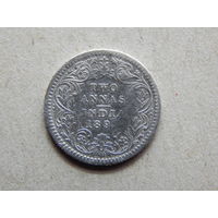 Индия 2 анны 1892г.