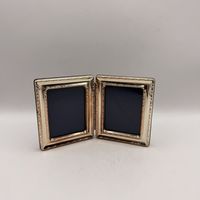 Серебряная фоторамка двойная. Испания. 3832