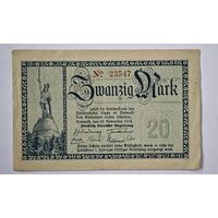 1918 год 20  марок  Германия нотгельд