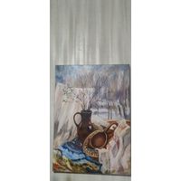 Картина маслом на холсте название "Вясновыя напевы"