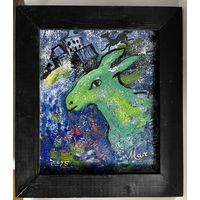 Панно картон масло