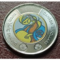 Канада 2 доллара, 2025 Посвящение жизни и творчеству Дафны Оджиг    ( 2-8-4 )