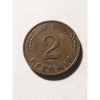 Германия 2 пфенинга 1967J