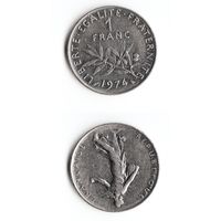 1 франк Франция 1974 год