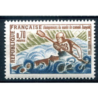 Франция - 1969г. - Чемпионат мира по гребле на байдарках и каноэ - 1 марка - полная серия, MH [Mi 1678]. #2-Fr-47-A-1