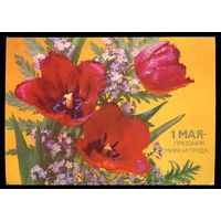 1 мая - праздник мира и труда. Худ. И. Дергилев. 1987