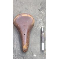 Кожаное седло ХВЗ СССР 1983 год с клеймом .