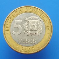 Доминиканская республика 5 песо 2016