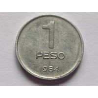 Аргентина 1 песо 1984 г.