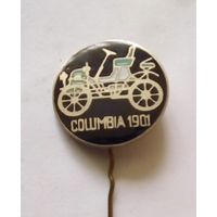 Значок COLUMBIA 1901 Тяжмет,эмаль.