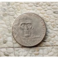 5 центов 2016(P) года США. Томас Джефферсон.