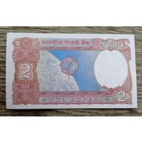 Werty71 Индия 2 Рупии 1990 1995  UNC банкнота степлер Спутник