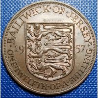 Джерси 1 /12 шиллинга 1957 г.