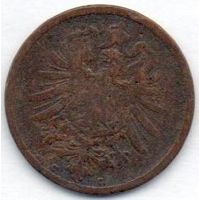 Германская Империя. II Рейх. 2 пфеннига 1874 г. С