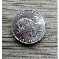 Werty71 Турция 1 лира 2009 птица Могильник