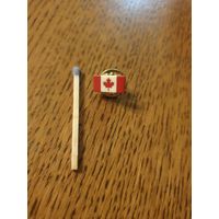 Значок. "Флаг Канады". Фрачник с цанговым креплением