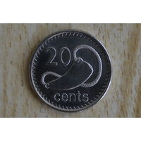 Фиджи 20 центов 2010 с 1 руб