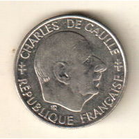Франция 1 франк 1988 30 лет Пятой Республике