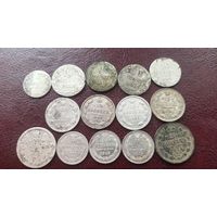 Лот монет серебро российской империи