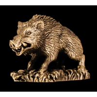 Статуэтка миниатюра Кабан Латунь