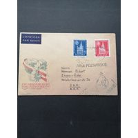 Польша 1955 КПД с полной серией марок "Международная Познаньская ярмарка" (спецгашение) марки Mi.915-916 каталог 1.00 евро